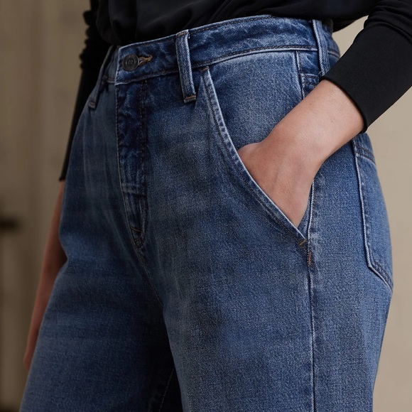 Banana Republic LUXE HIGH-RISE WIDE-LEG JEAN NWT - Picture 4 of 7